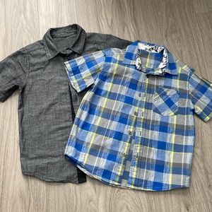 Boys Button Down Shirt- 2 pack